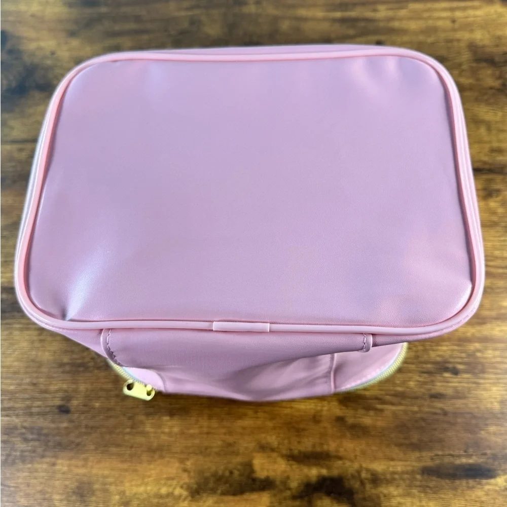 Pink Cosmetic Bag with Handle